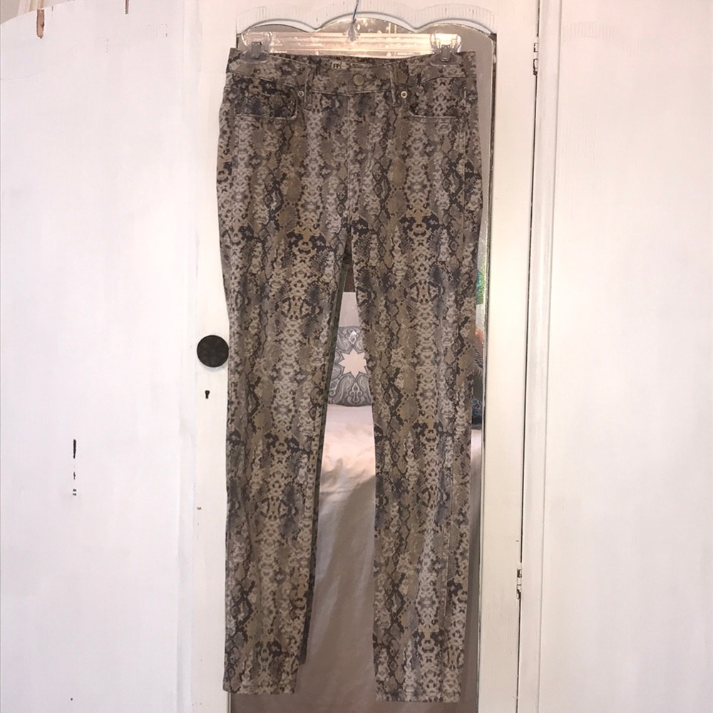 Free People Printed Skinny Pants